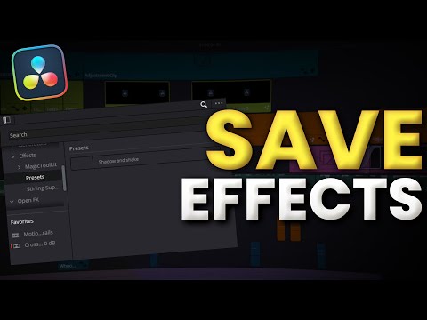 Make Your Own PRESETS In Davinci Resolve