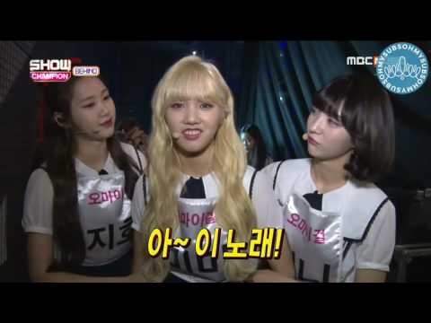 [ENG SUB] 160816 Show Champion Behind - Oh My Girl cut