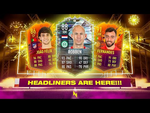 INSANE HEADLINERS TEAM 1, NEW ICON SWAPS & FLASHBACK ROBBEN! - FIFA 21 Ultimate Team