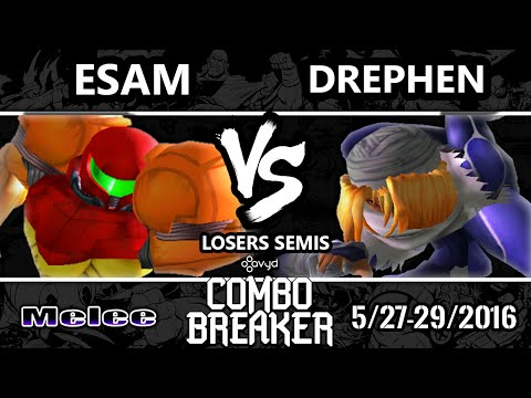 CB2016 - PG | ESAM (Samus, Fox) Vs. Drephen (Sheik) SSBM Losers Semis - Smash Melee
