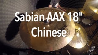 Video thumbnail for review - Sabian AAX 18" Chinese by AmpsOnAir