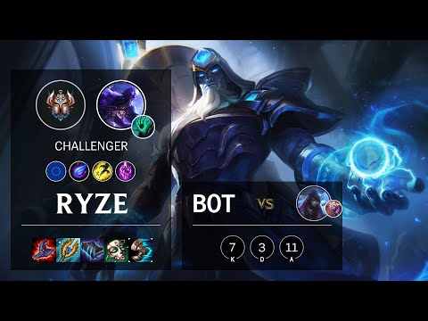 Ryze Bot vs Aphelios - EUNE Challenger Patch 10.13
