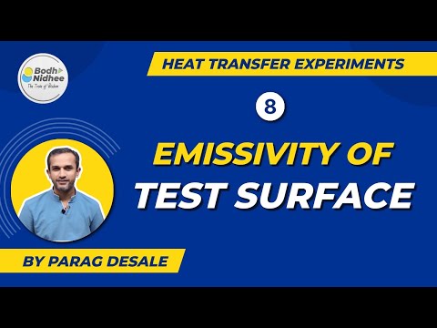 8. Emissivity of a Test Surface l Radiation Heat Transfer Experiment