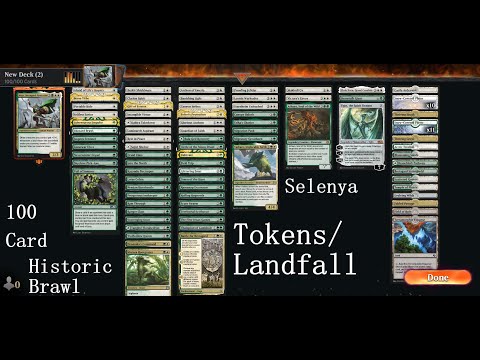 SELESNYA LANDFALL/TOKENS WINS GAMES!! – 100 Card Historic Brawl – MTGA