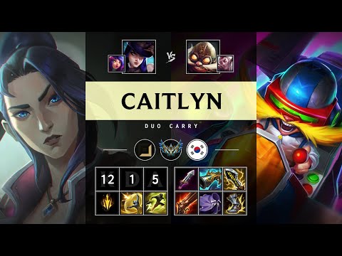 Caitlyn ADC vs Corki - KR Challenger Patch 25.07