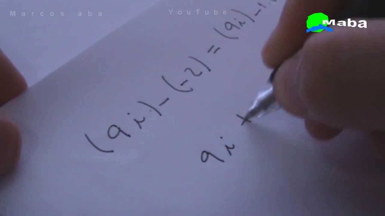 Aprenda a subtrair Números Complexos - Aula 05