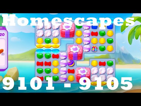 Homescapes Level 9101 - 9105 HD | 3 - match game | gameplay | android | ios | 9102 | 9103 | 9104