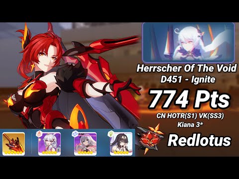Redlotus D451: HOV (Ignite) 774 Pts - CN HOTR(S1) VK(SS3) Kiana 3* | Honkai 6.9