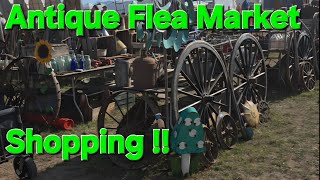 Antique Flea Market Shopping Steam Buckley Old Engine Show Michigan Farm Tractor