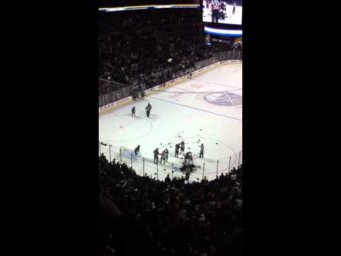 Fight after Sabres/Bruins game 12/15/10