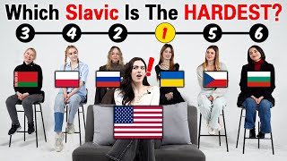 Which Slavic langauage is the hardest for English speakers? American Try 6 Slavic Languages!