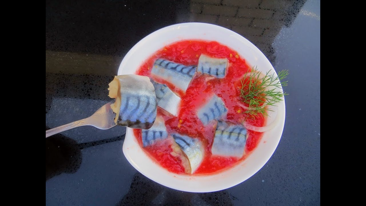 Возьмите помидоры, и скумбрию = закуска которая всех покорит!