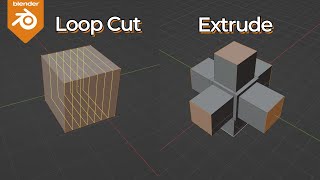 [Blender Basic Lecture] Modeling 03 : Loop Cut, Extrude
