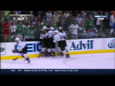 Anaheim Ducks Losing 2-4 Come Back From Behind in Last Two Minutes & Eliminate Dallas (Apr 27, 2014)