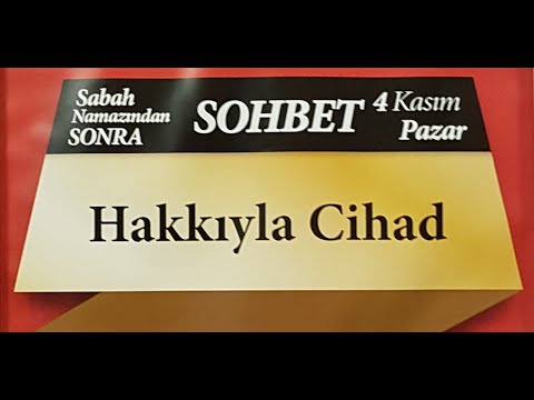 04.11.2018 Hakka Tilavet - Mustafa AYDIN Pazar Sohbetleri