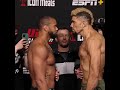 The #UFCVegas38 main event staredown ? #shorts