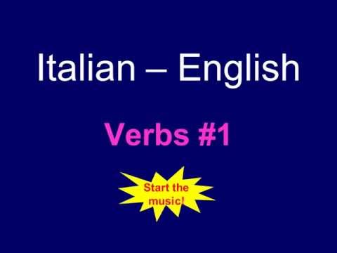 Italian Flash Cards - Verbs #1