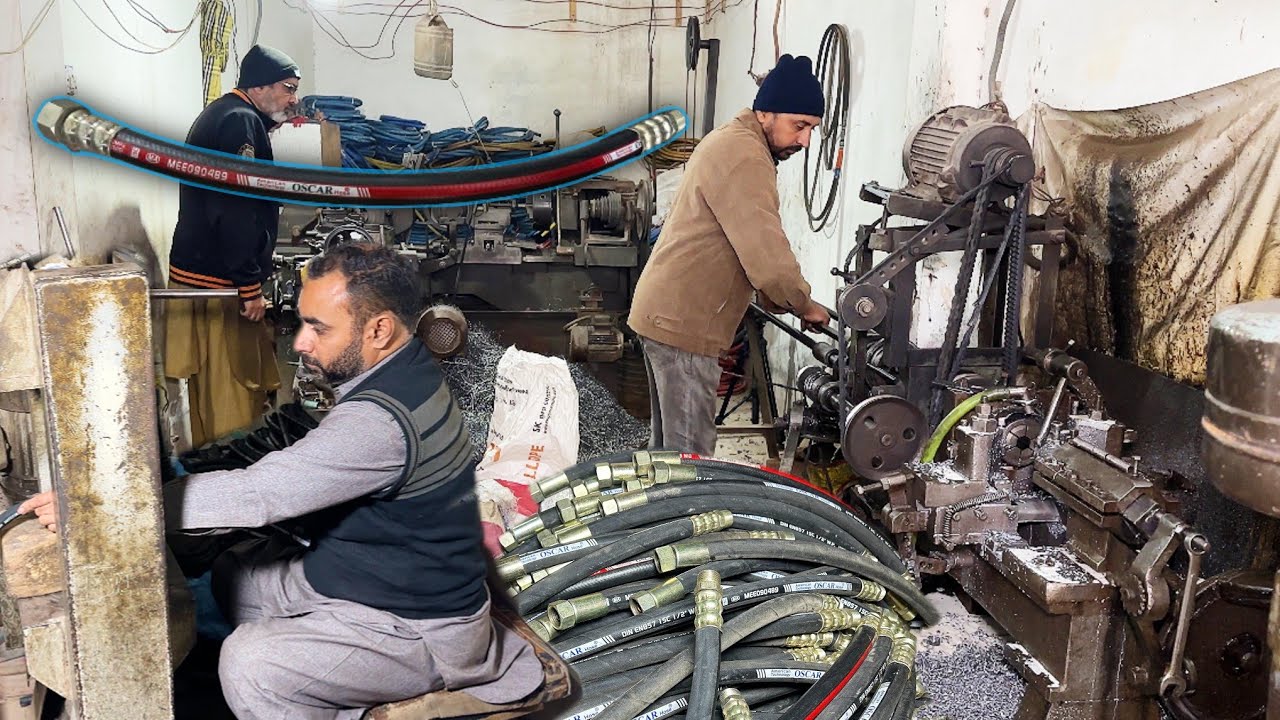 Amazing Manufacturing Process Of Making Hydraulic Hoses Pipes