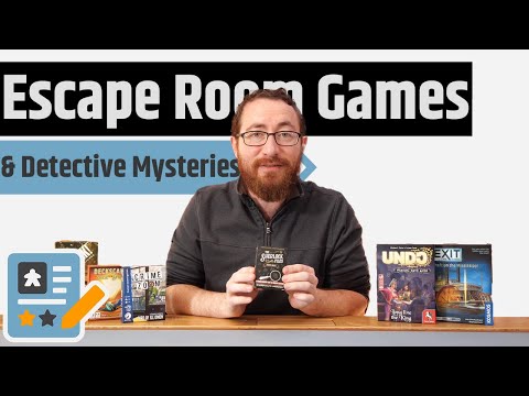 Escape Room & Detective Board Games - Unlock, Exit, Crime Zoom, Deckscape, Undo & The Sherlock Files