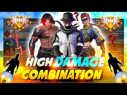 2025 (1 BULLET = 150 DAMAGE ) | br rank best character combination | best skill combination