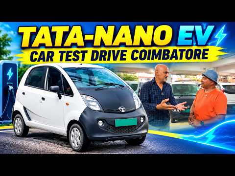 ✋Tata Nano EV CAR ✋கோயம்புத்தூரில் Conversion || E-Wheeler || Arunai Sundar ||#evnews