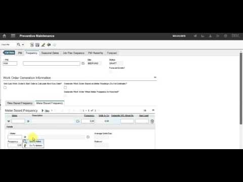 IBM Maximo Preventive Maintenance demo and how to use