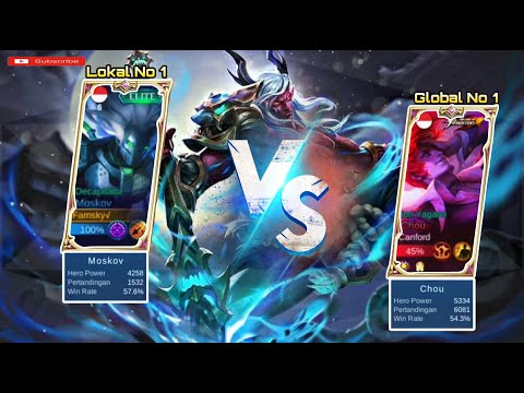 Gameplay Solo Push Rank Moskov + Build  Tersakit‼️Bantai Top Global Chou Tik Tok‼️ support Moskov🇮🇩