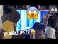 We Broke Our Tv My Dad Almost Killed Us Prank