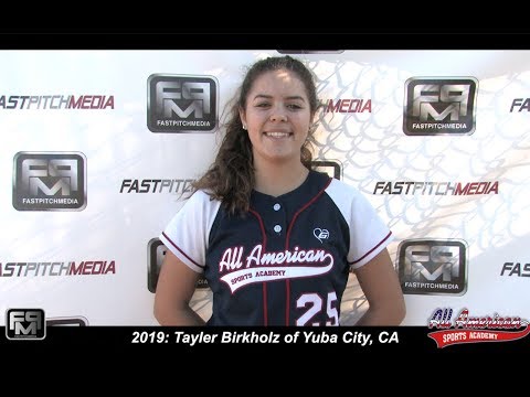 2019 Tayler Birkholz Shortstop and Outfield Softball Skills Video - AASA - Capps