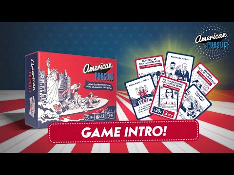 American Pursuit | Chase Dreams & Outsmart Friends in This Card Game of Chaos, Strategy & Fun!