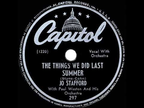 1946 Jo Stafford - The Things We Did Last Summer