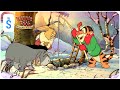 Winnie The Pooh A Very Merry Pooh Year 2002 Scene Setting Up Christmas Tree