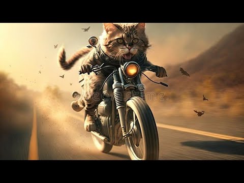 Cats Walking Motorbike to travel Northern Areas | #cat #catvideos #catmemes