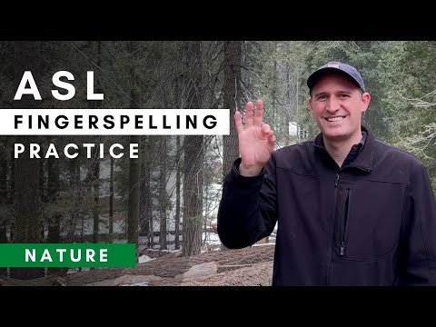 ASL Fingerspelling Practice in 60 seconds | Increase your receptive skills in sign language | 4K