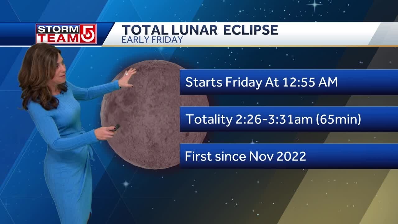 Total lunar eclipse to be visible for some overnight