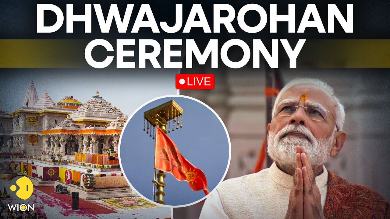 Ayodhya Dhwajarohan Ceremony LIVE: PM Modi Hoists Saffron Flag atop Ram Temple in Ayodhya | WION