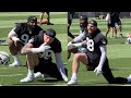 MAXX CROSBY & CHRISTIAN WILKINS LIT IN OTAs! DYNAMIC DUO SETS THE TONE IN WARM-UPS FOR RAIDERS