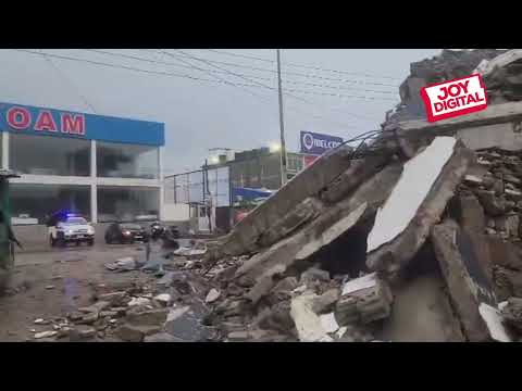 Watch: Firefighters Respond to Industrial Area Collapse