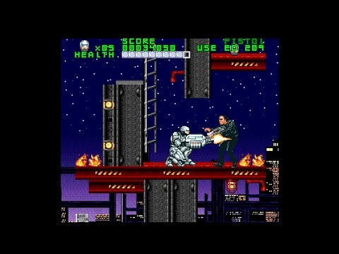 Robocop Versus The Terminator ... (SNES) 60fps Gameplay