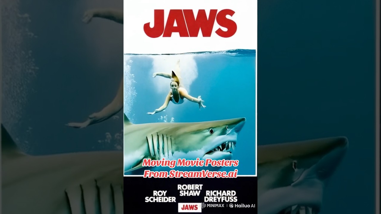 Jaws Moving Movie Posters from StreamVerse.ai