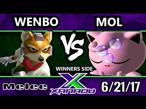 S@X 207 - Wenbo (Fox) Vs. MoL (Jigglypuff, Fox) - Smash Melee Tournament - SSBM