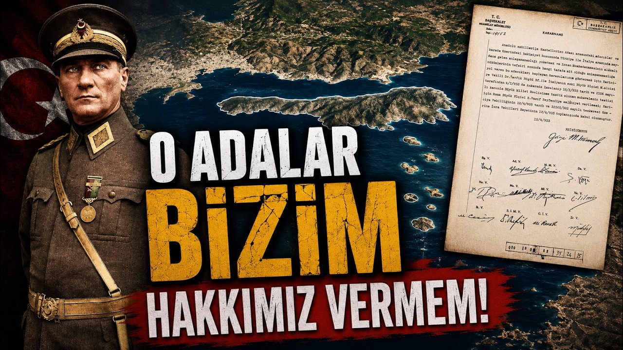 Atatürk'ün 1932 yılında İtalya'dan Aldığı Adalar I Adalar Siyaseti!