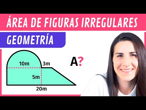 Calcular el ÁREA de una FIGURA IRREGULAR o FIGURA COMPUESTA 🔶 Ejercicios de Geometría