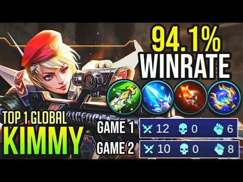 94.1% WINRATE!! PERFECT KIMMY | Top 1 Global Kimmy | KIMMY BEST BUILD 2020 - Mobile Legends