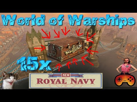 15x Royal Navy Container Opening in World of Warships - Gameplay - German/Deutsch