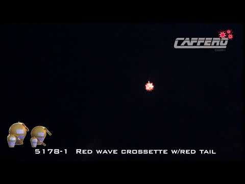 5178 1 Red wave crossette w red tail
