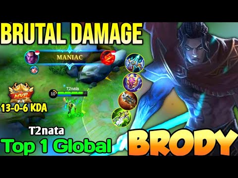 BRODY BEST BUILD IN 2022 | TOP 1 GLOBAL BRODY T2nata - MOBILE LEGENDS
