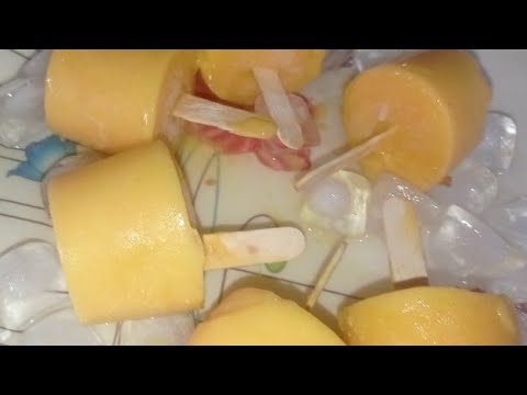 😋😋mango 🥭 custard pulla ice🧡2 minutes kids😍😍 favourite recipe🧡