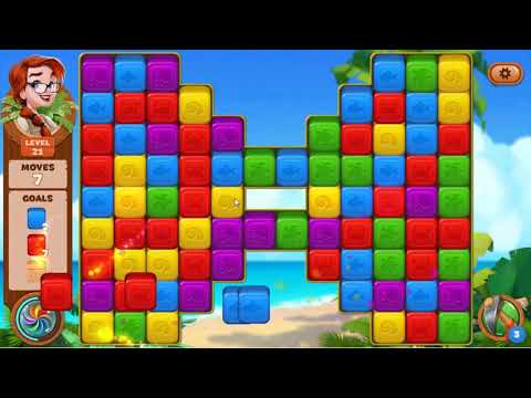 Lost Island Blast Adventure Level 21 No Boosters