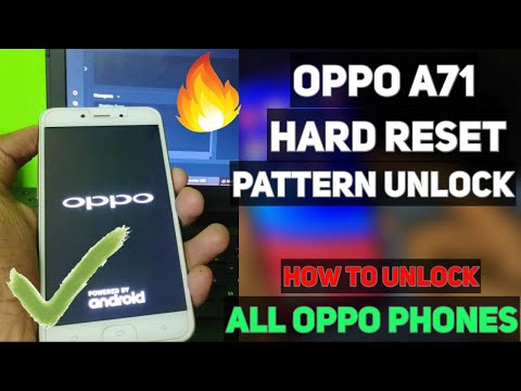 Oppo A71 CPH 1717 Hard Reset | Wipe Data Unlock Pattern Pin And Password All Oppo Device